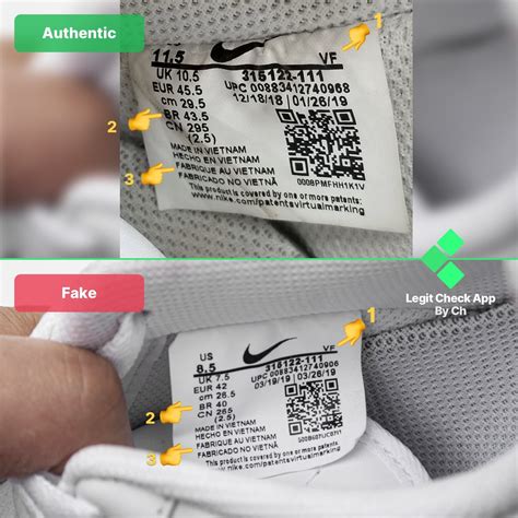 fake nike vs original|how to authenticate nike shoes.